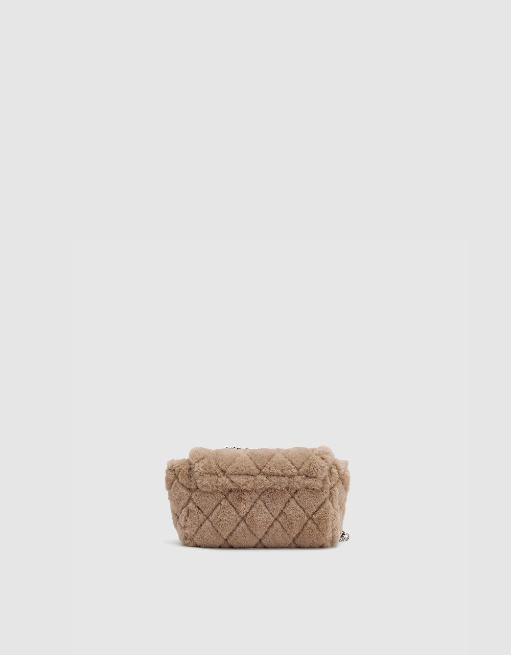 Furry Quilted Shoulder Bag