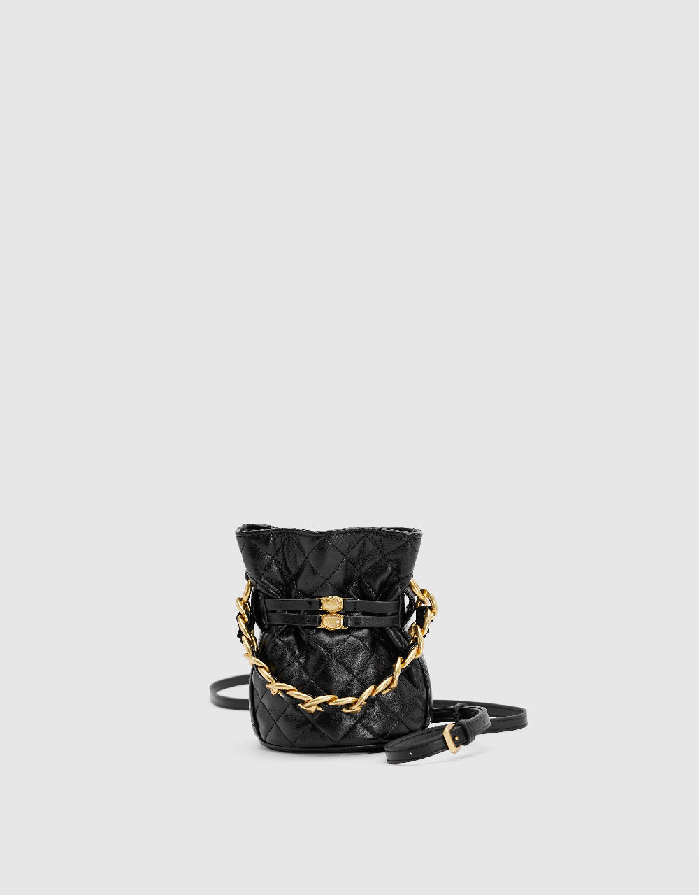 Chained Vegan Leather Shoulder Bag