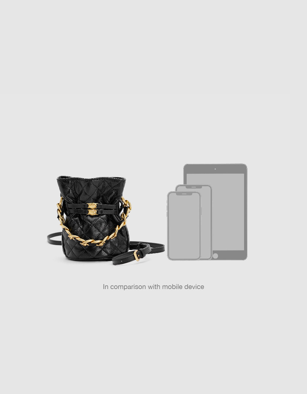 Chained Vegan Leather Shoulder Bag