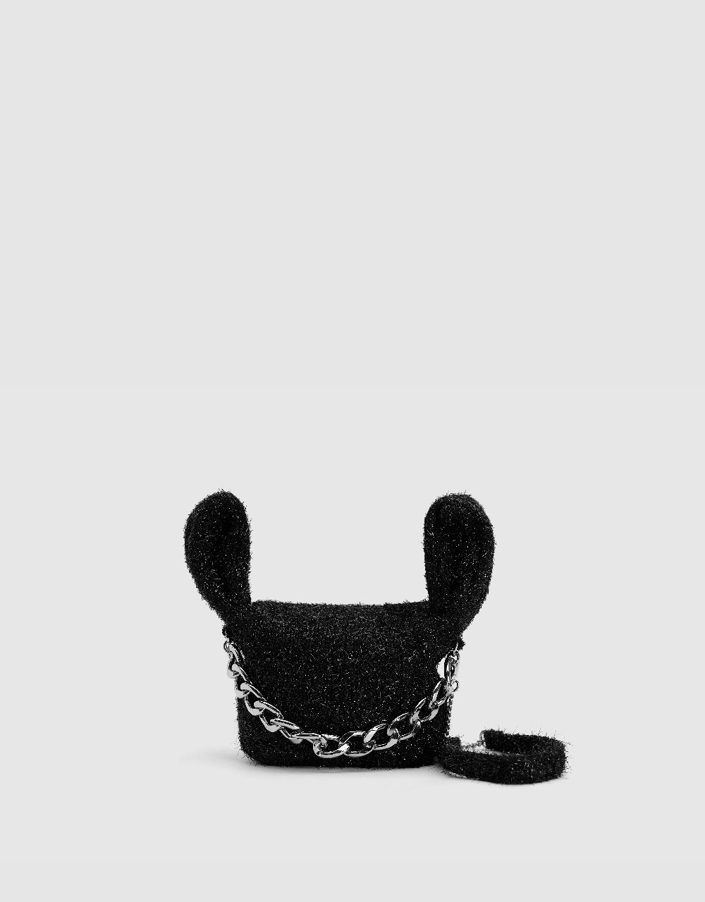 Furry Chained Shoulder Bag