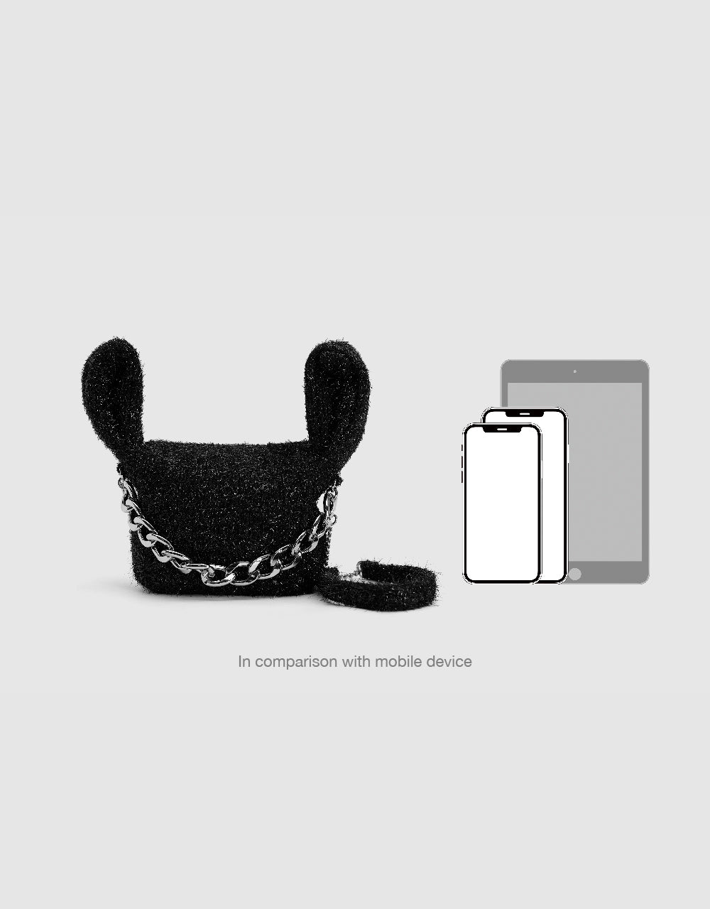 Furry Chained Shoulder Bag