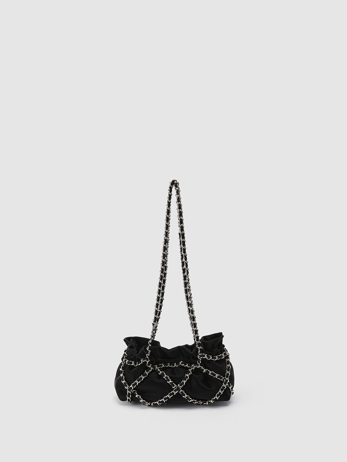 Chain Ruched Shoulder Bag