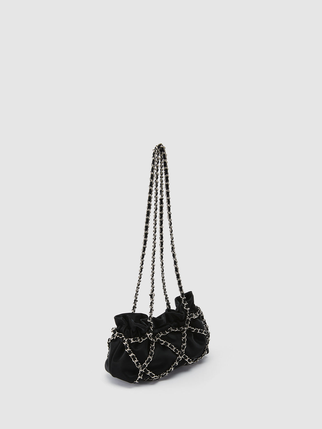 Chain Ruched Shoulder Bag