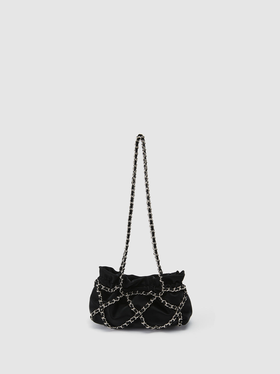 Chain Ruched Shoulder Bag
