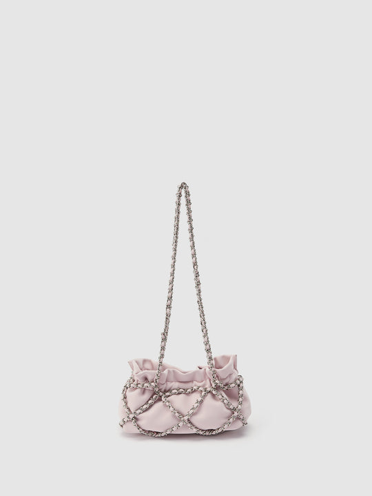 Chain Ruched Shoulder Bag