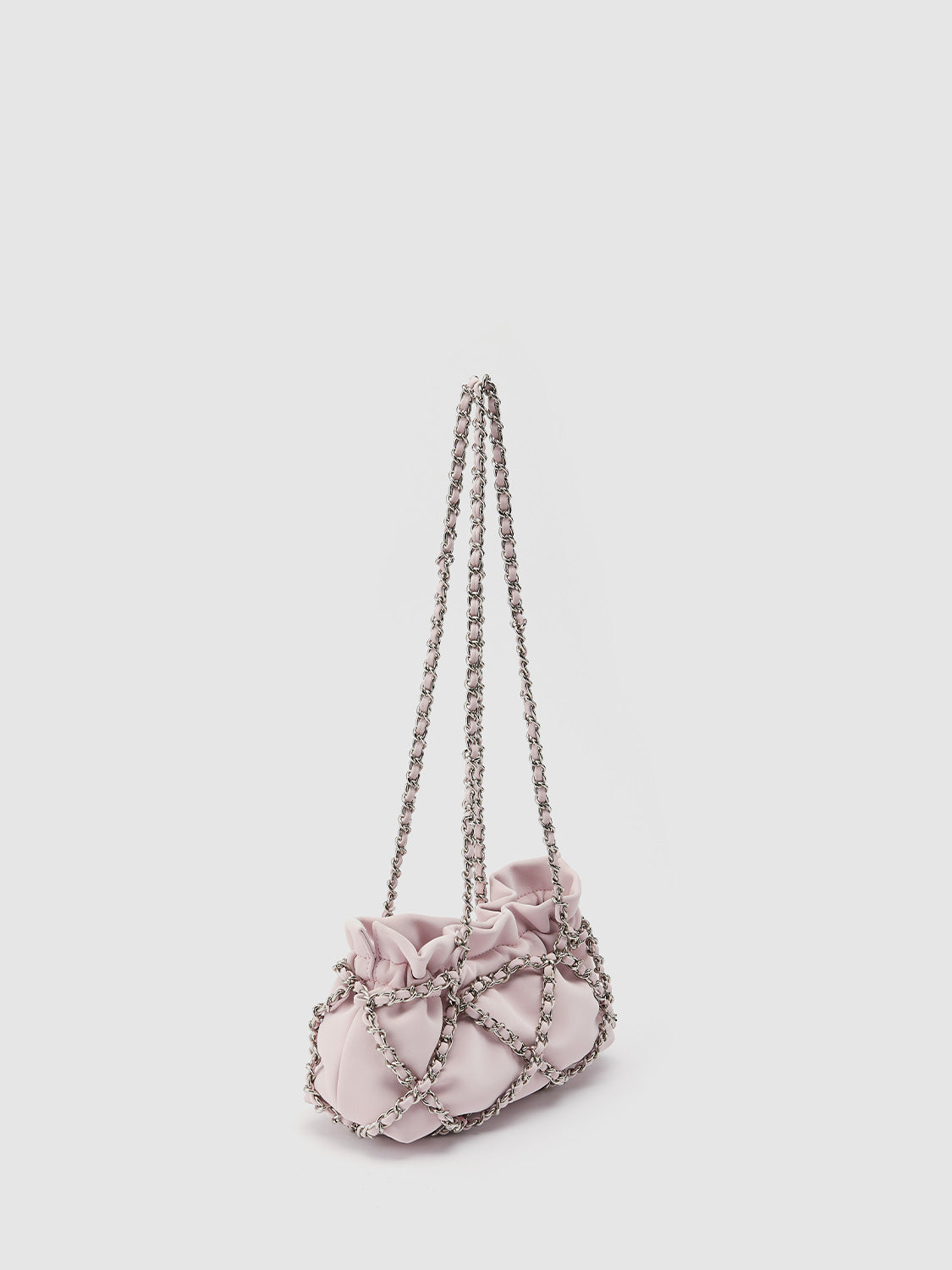Chain Ruched Shoulder Bag