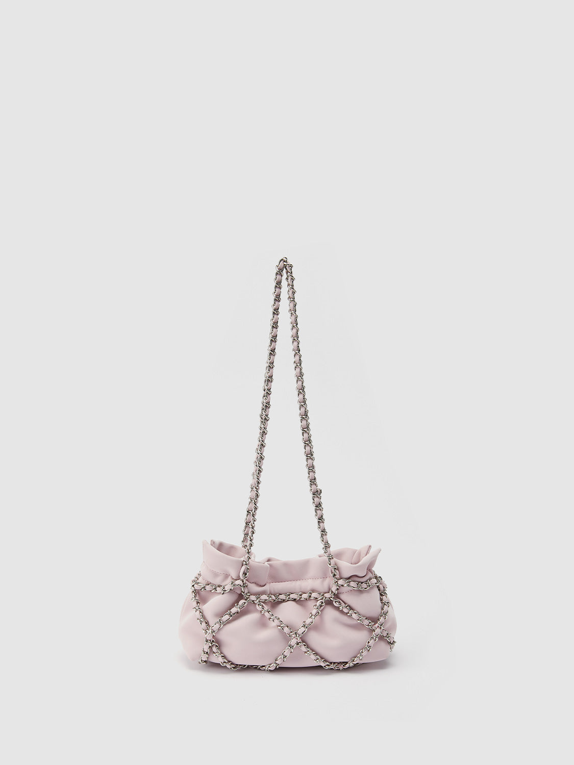 Chain Ruched Shoulder Bag