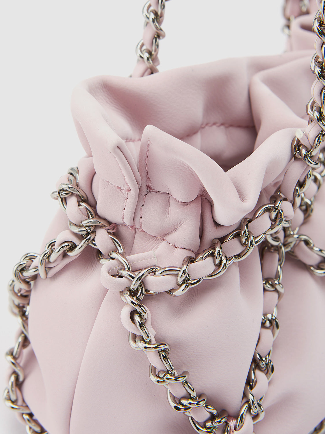 Chain Ruched Shoulder Bag