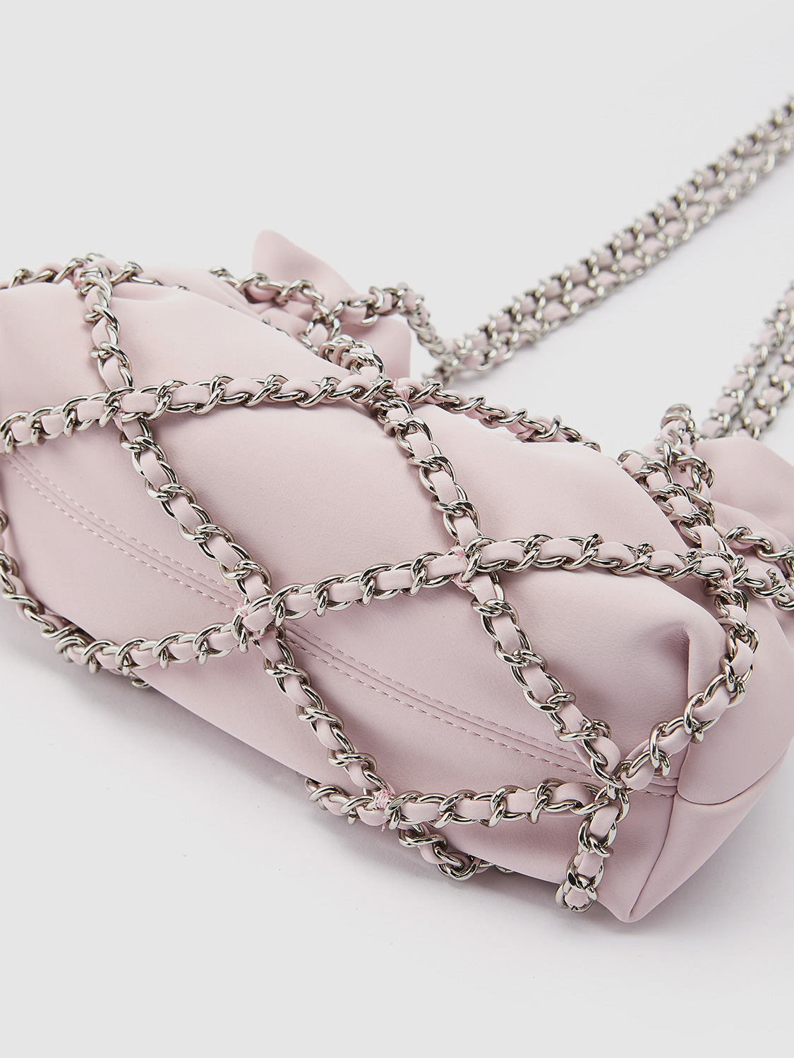 Chain Ruched Shoulder Bag