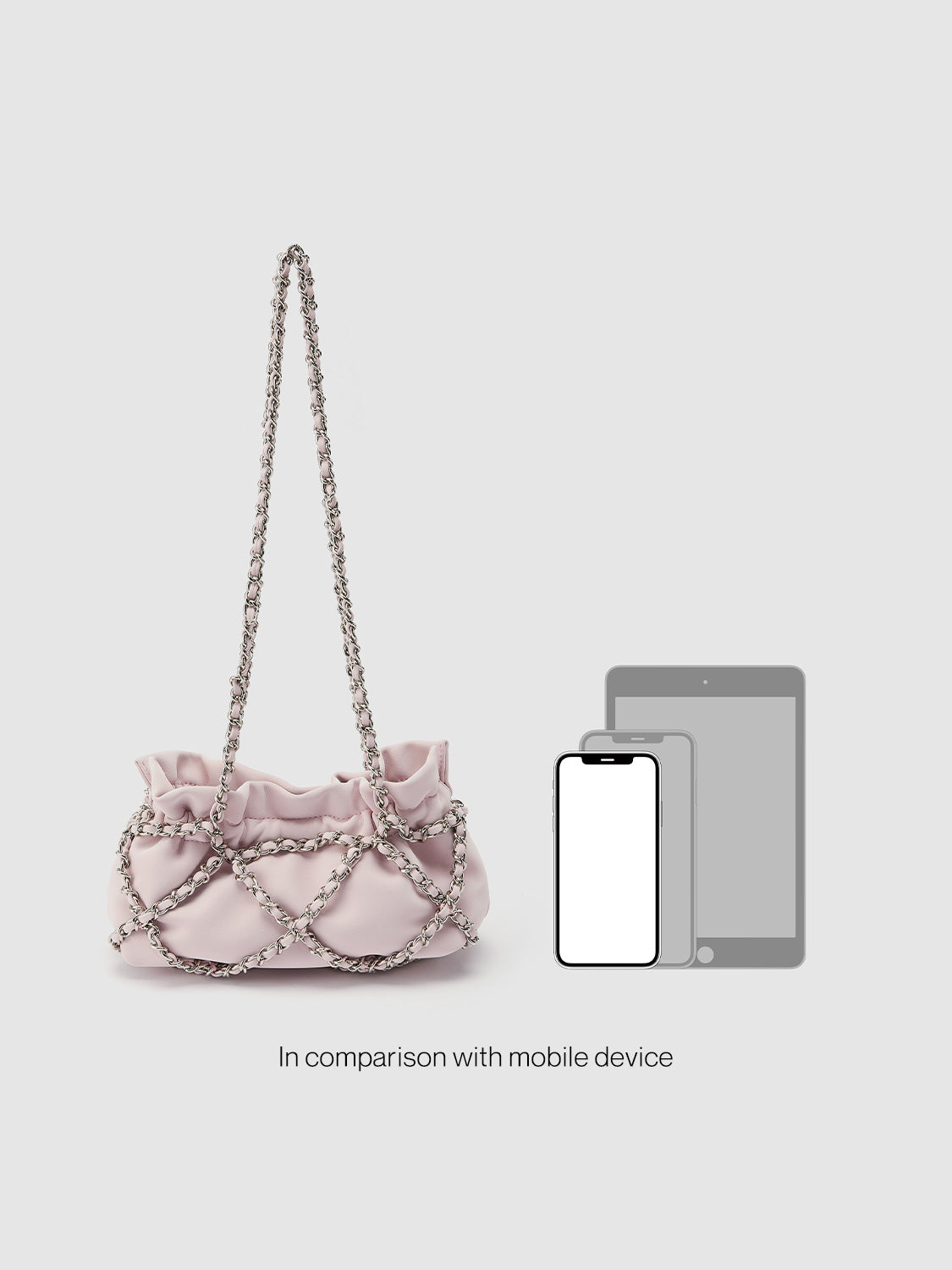 Chain Ruched Shoulder Bag