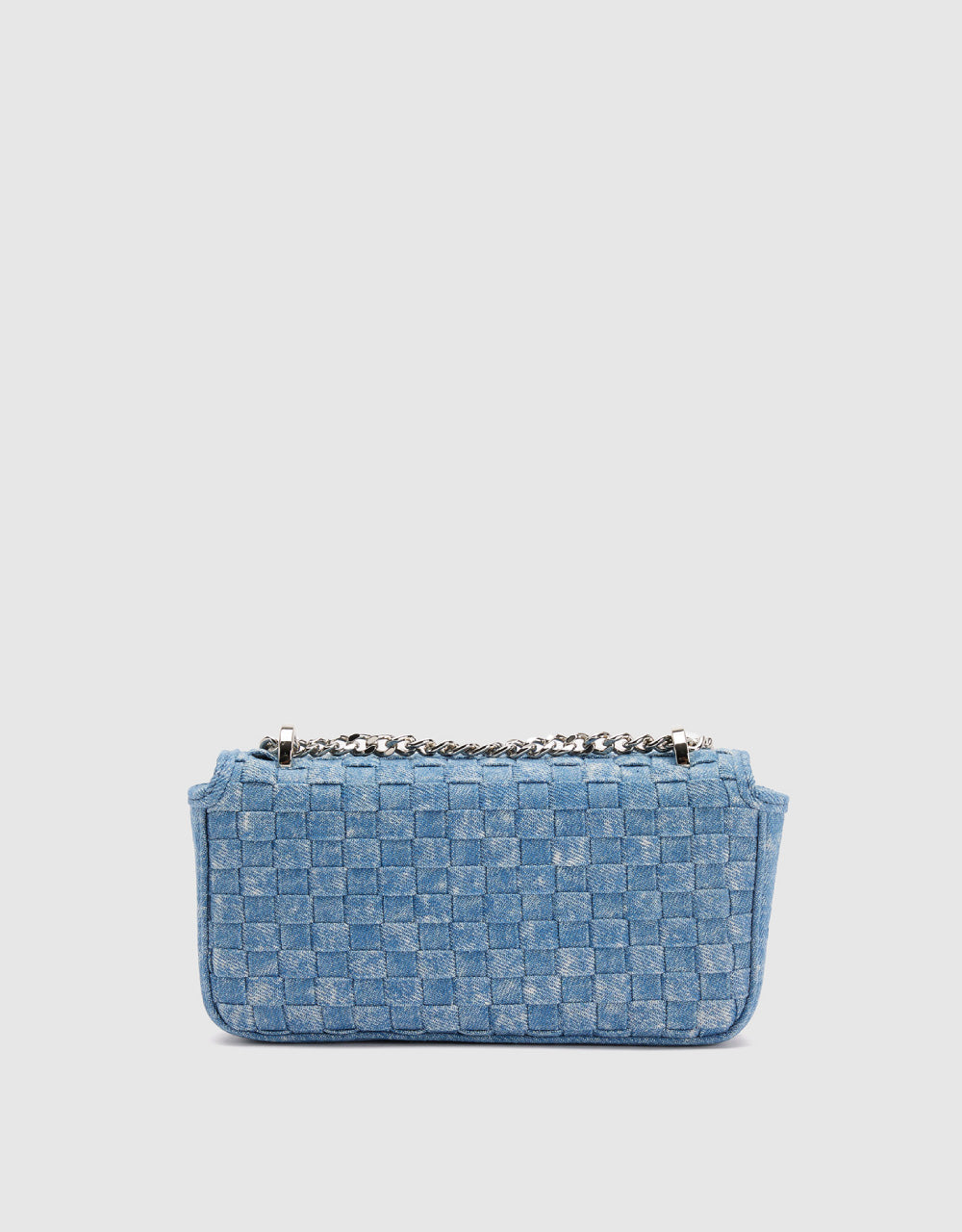 Braided Denim Shoulder Bag