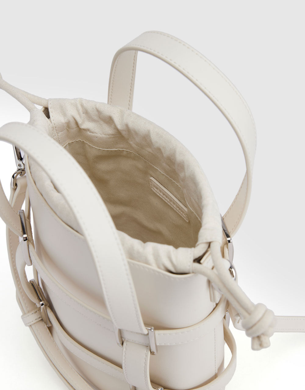 Buckle Décor Bucket Bag