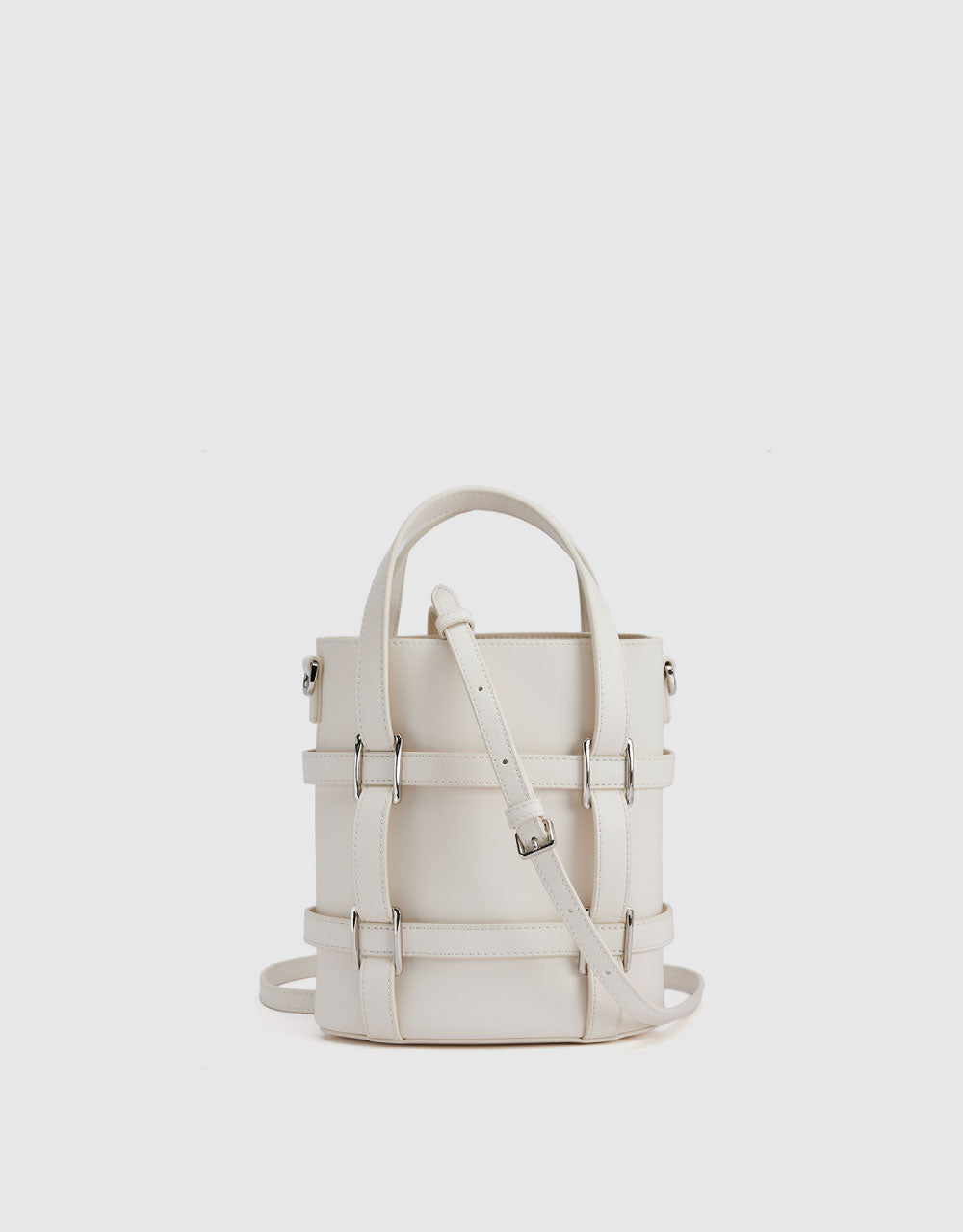 Buckle Décor Bucket Bag