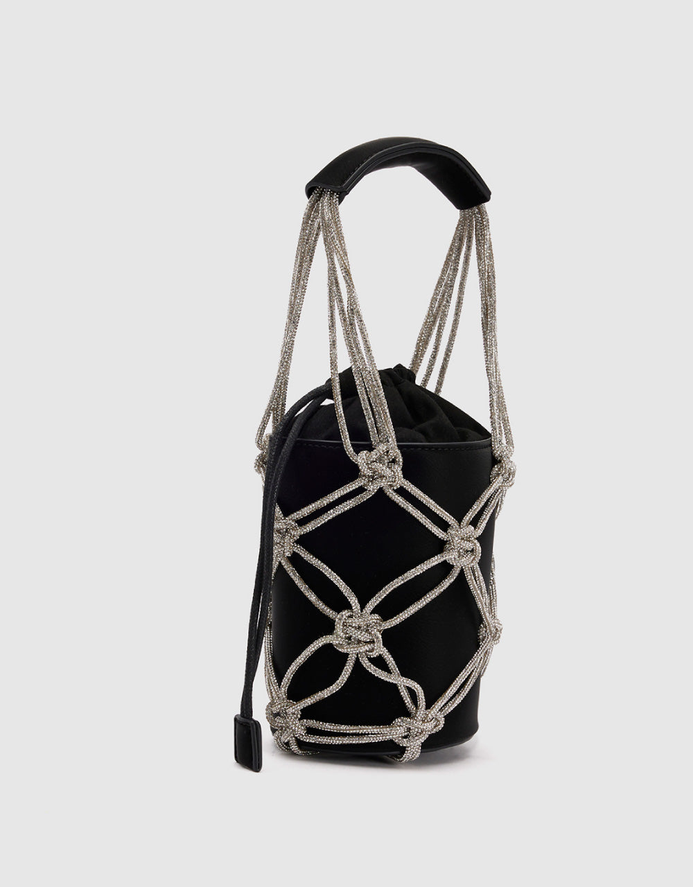 Knots Décor Vegan Leather Handbag