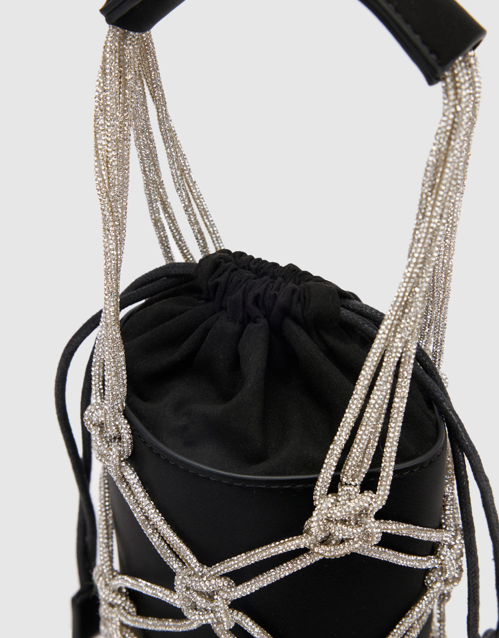 Knots Décor Vegan Leather Handbag