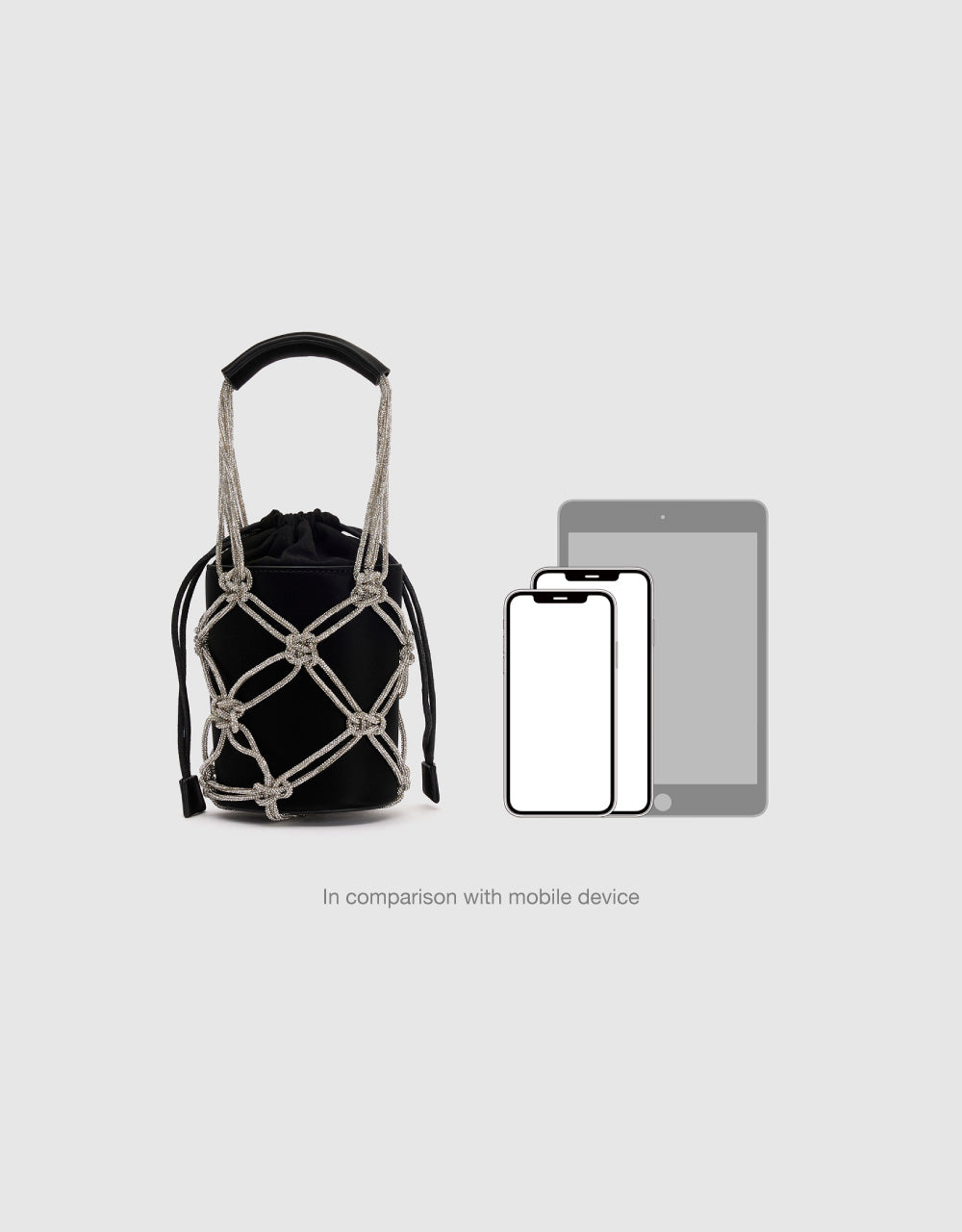 Knots Décor Vegan Leather Handbag