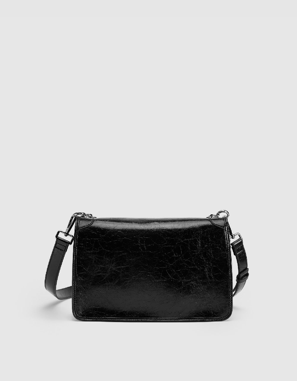Letter Embossed Shoulder Bag