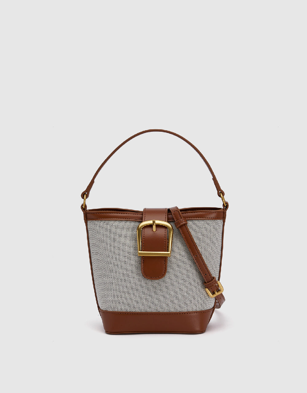 Two-Toned Bucket Bag
