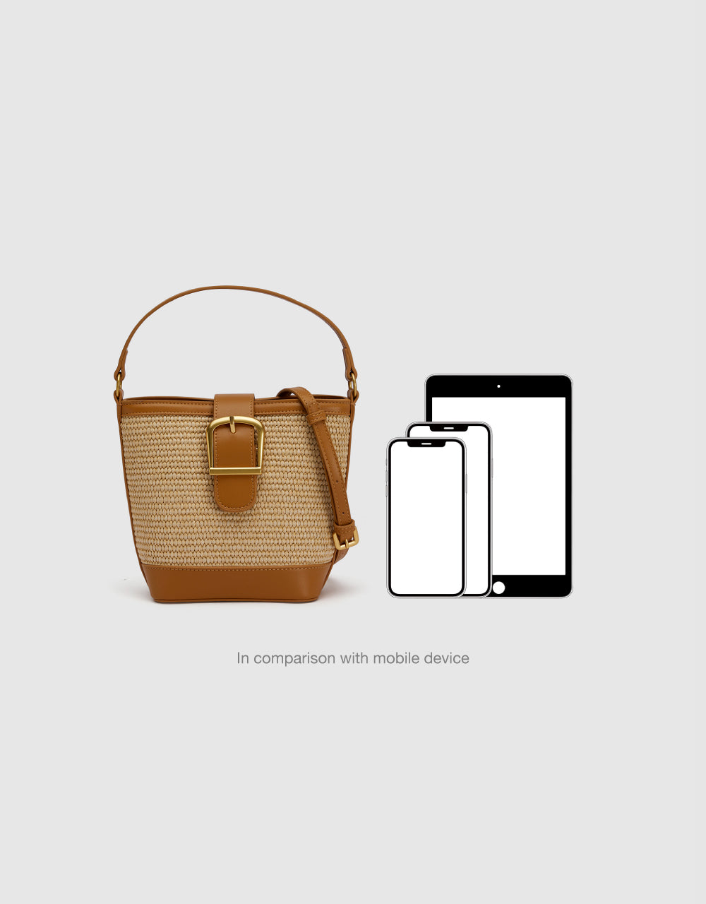 Two-Toned Bucket Bag