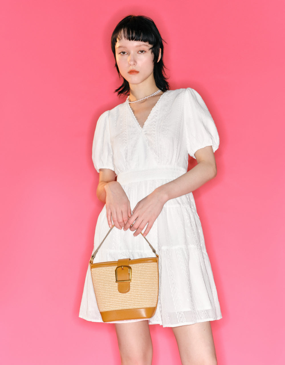 Two-Toned Bucket Bag
