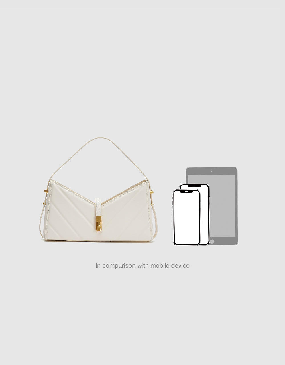 Vegan Leather Baguette Bag