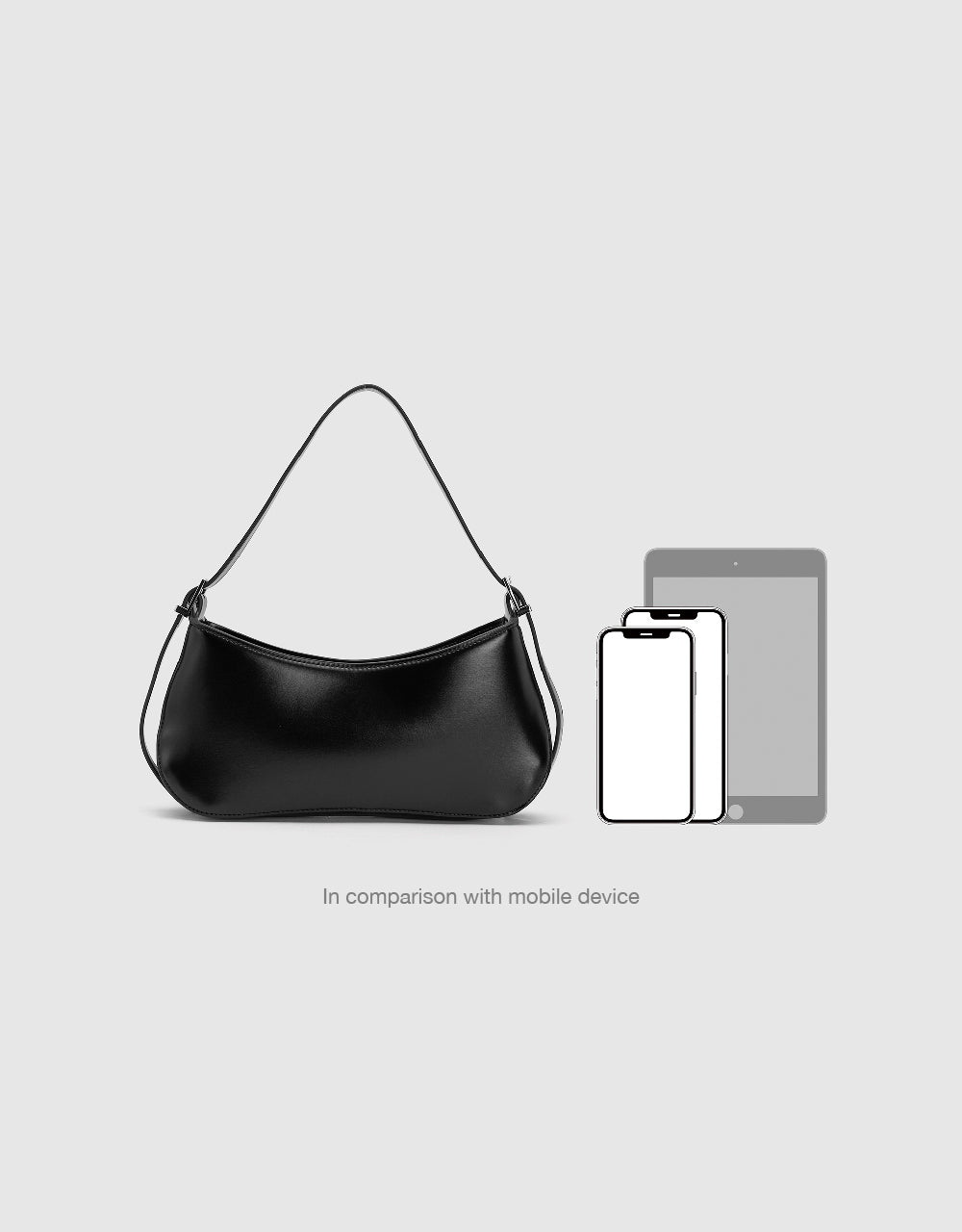 Vegan Leather Baguette Bag