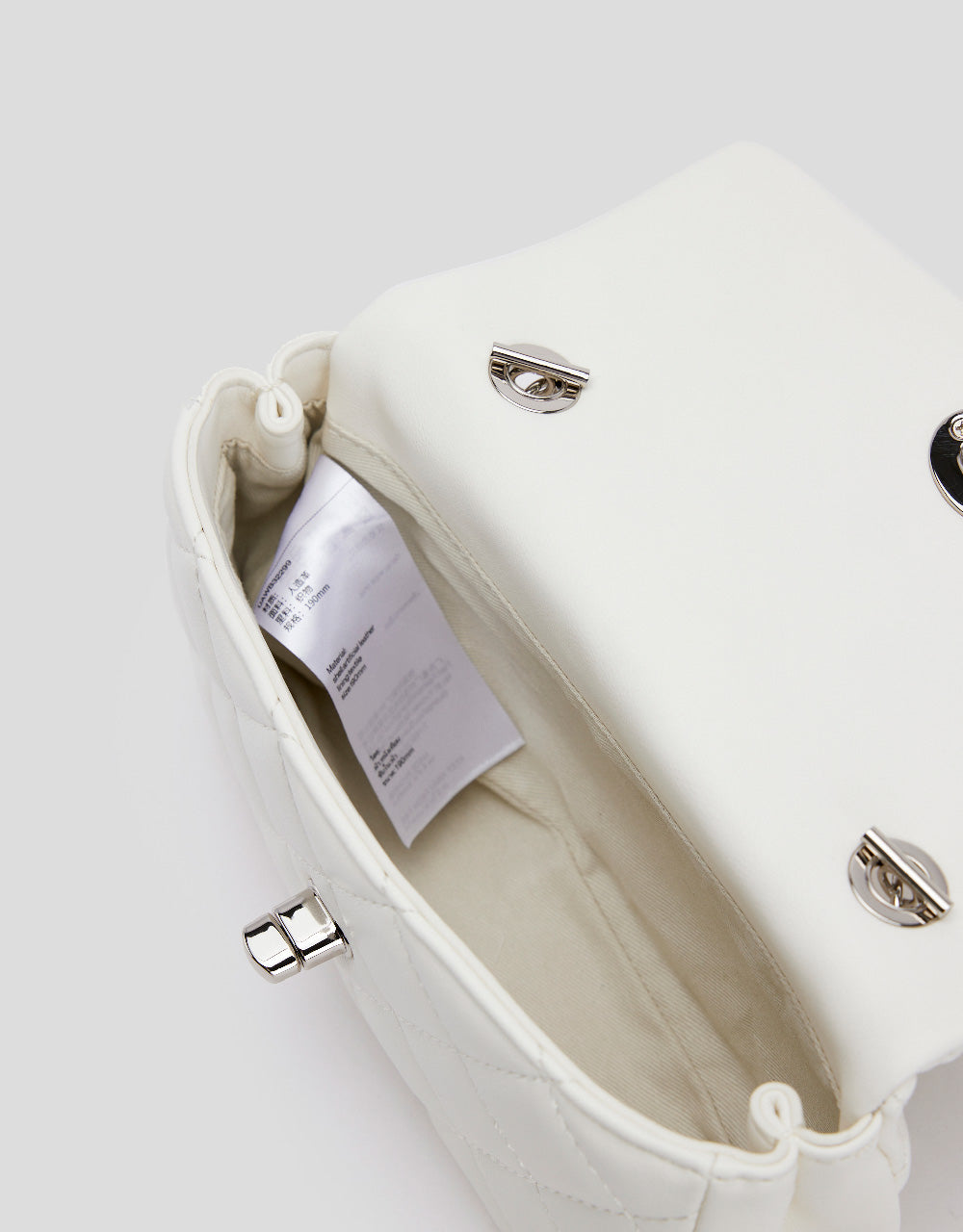 Quilted Turn-Lock Shoulder Bag