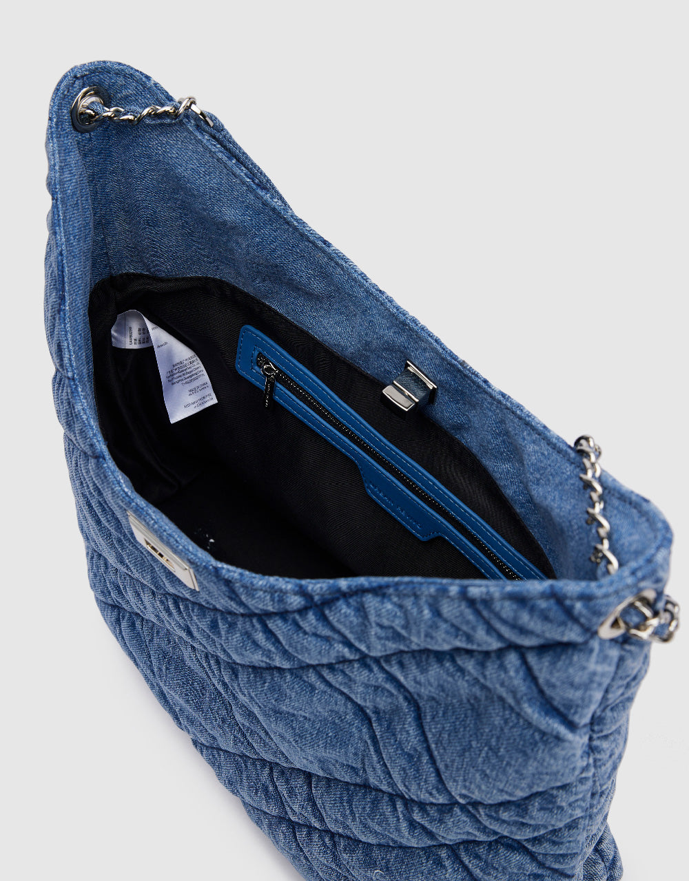 Quilted Denim Shoulder Bag