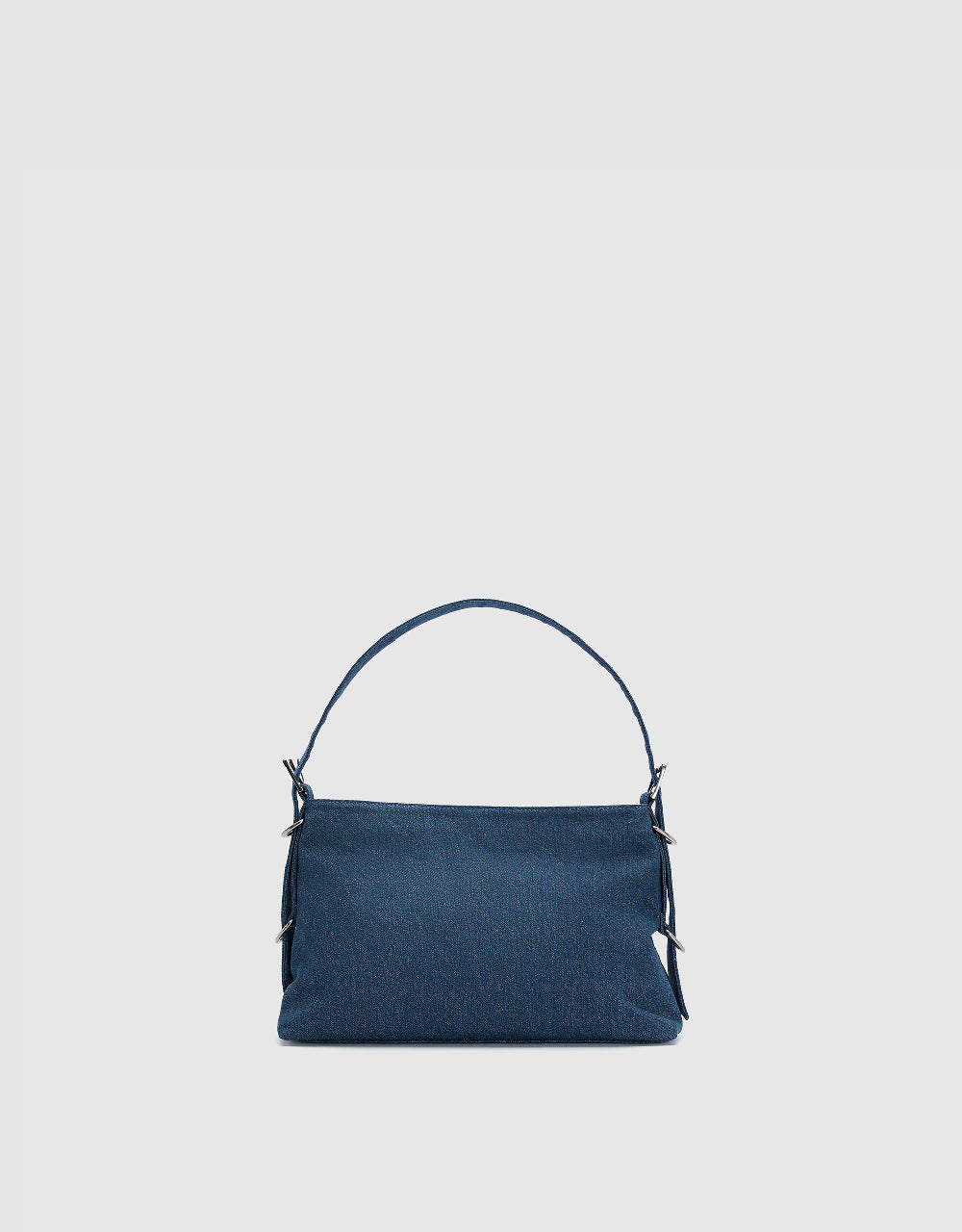 Denim Shoulder Bag With Pouch