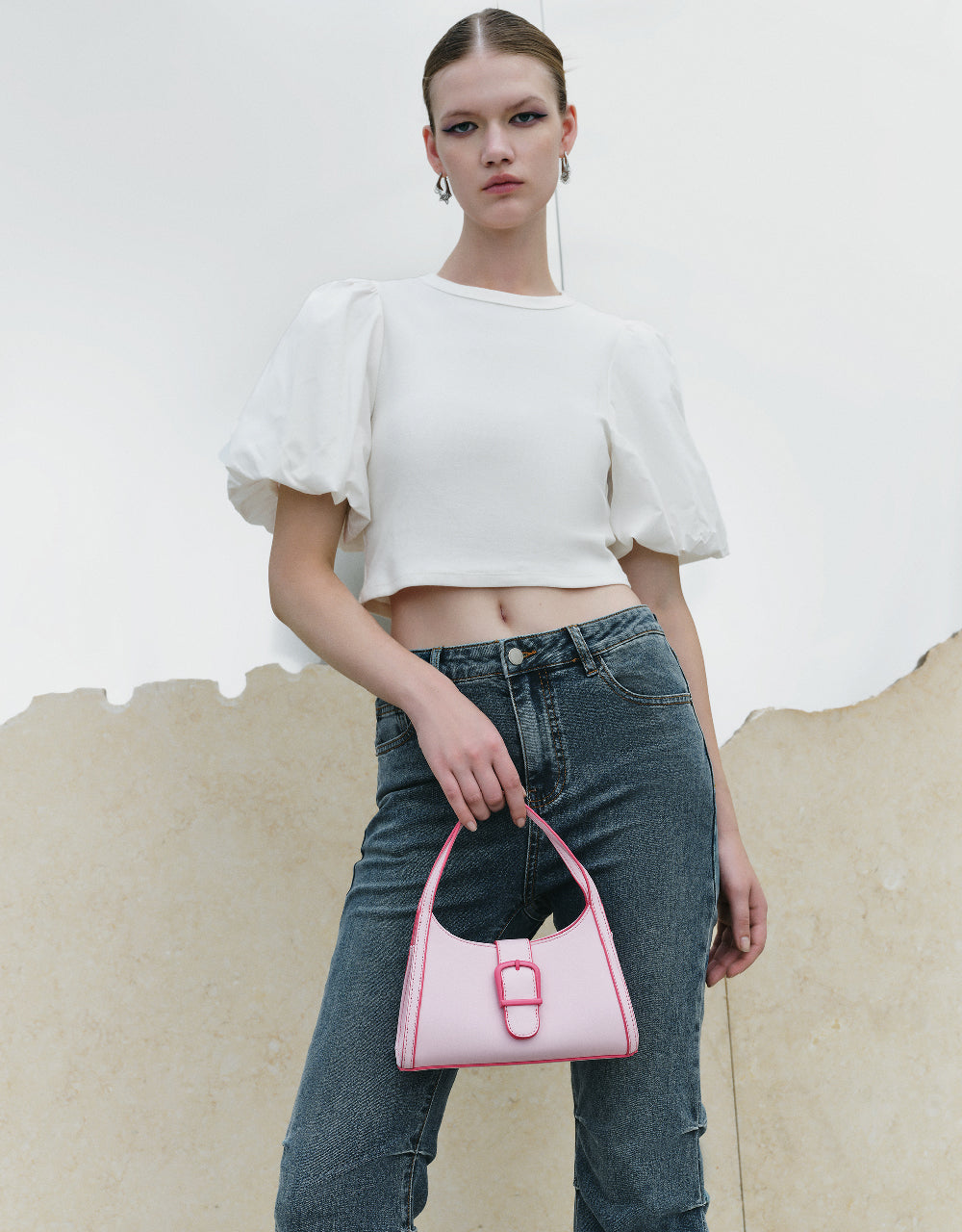 Pixel Shoulder Bag With Buckle