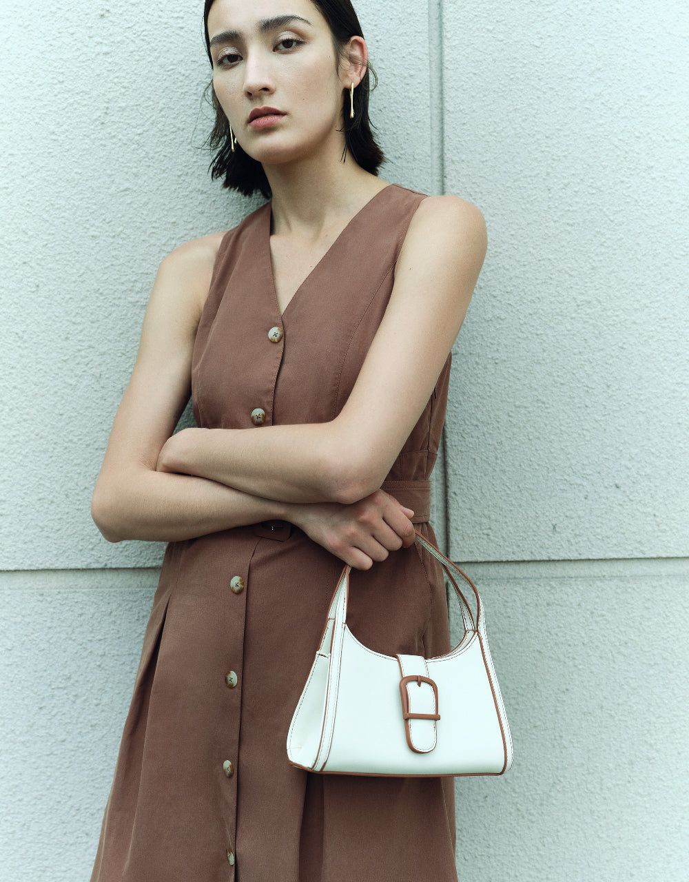 Pixel Shoulder Bag With Buckle