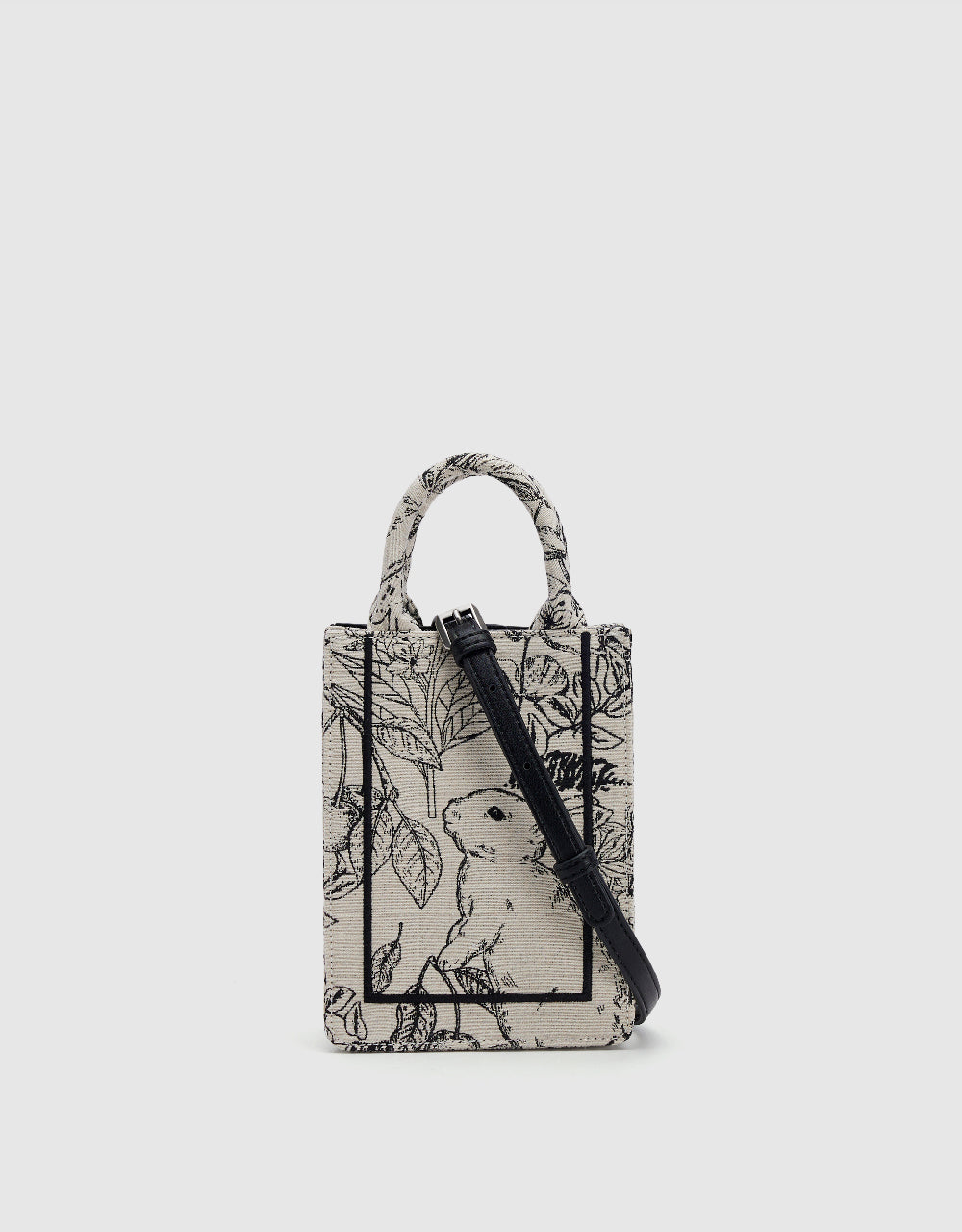 Flowers Printed Shoulder Bag