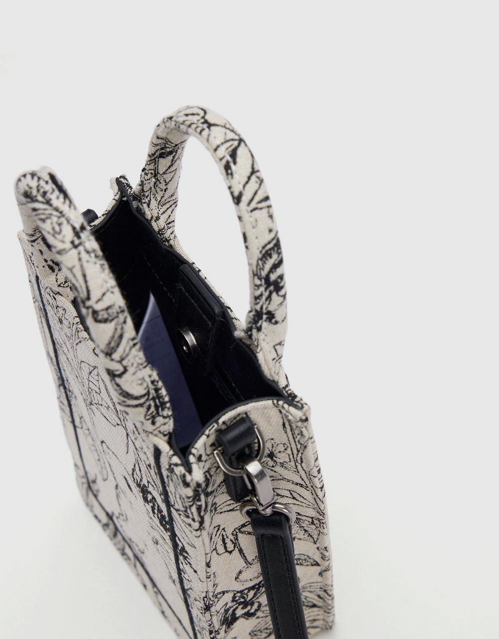 Flowers Printed Shoulder Bag