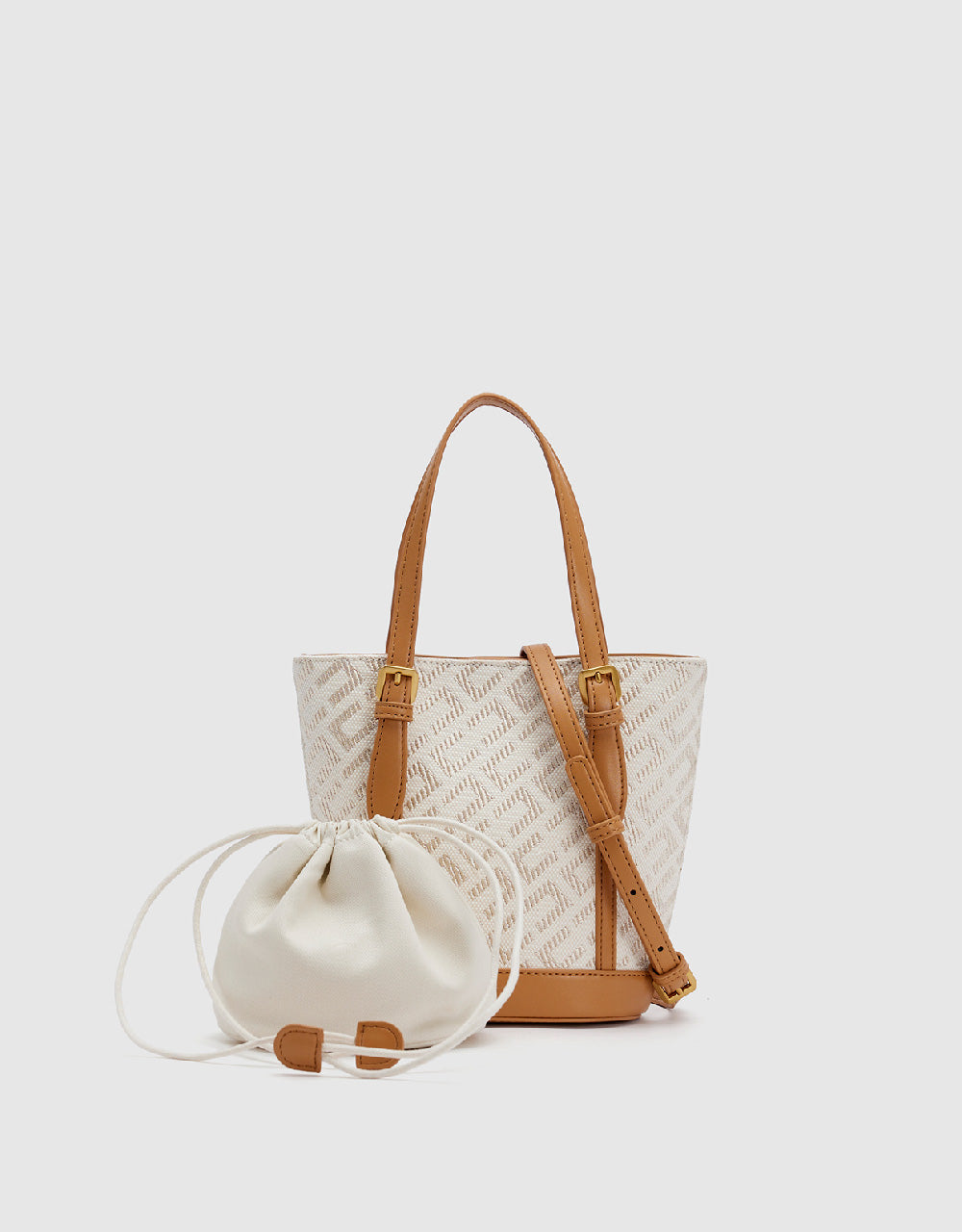 2 In 1 Monogram Shoulder Bag