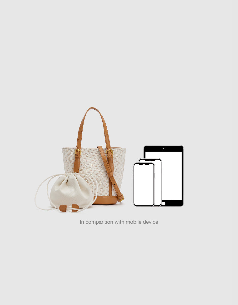 2 In 1 Monogram Shoulder Bag
