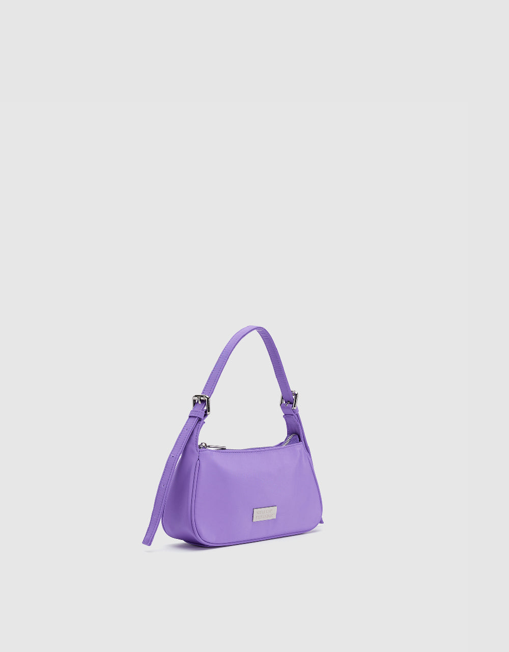 Shoulder Bag With Metal Plate