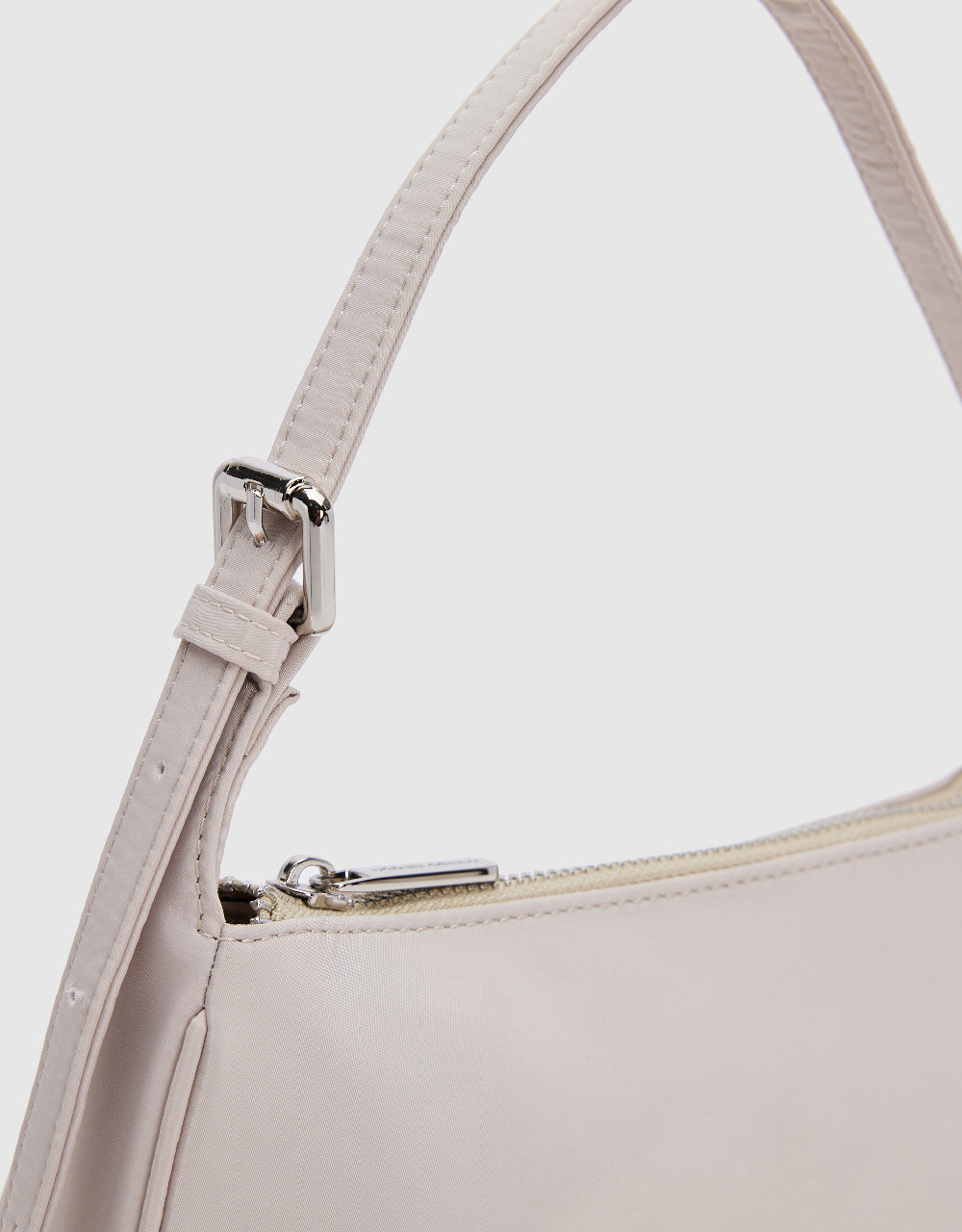 Shoulder Bag With Metal Plate
