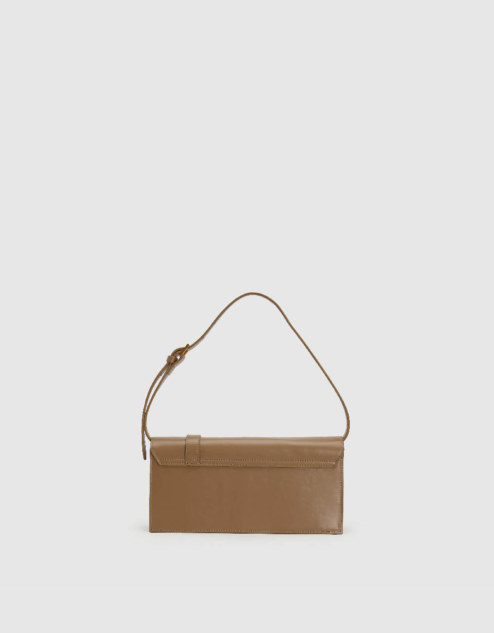 Flip Front Vegan Leather Shoulder Bag