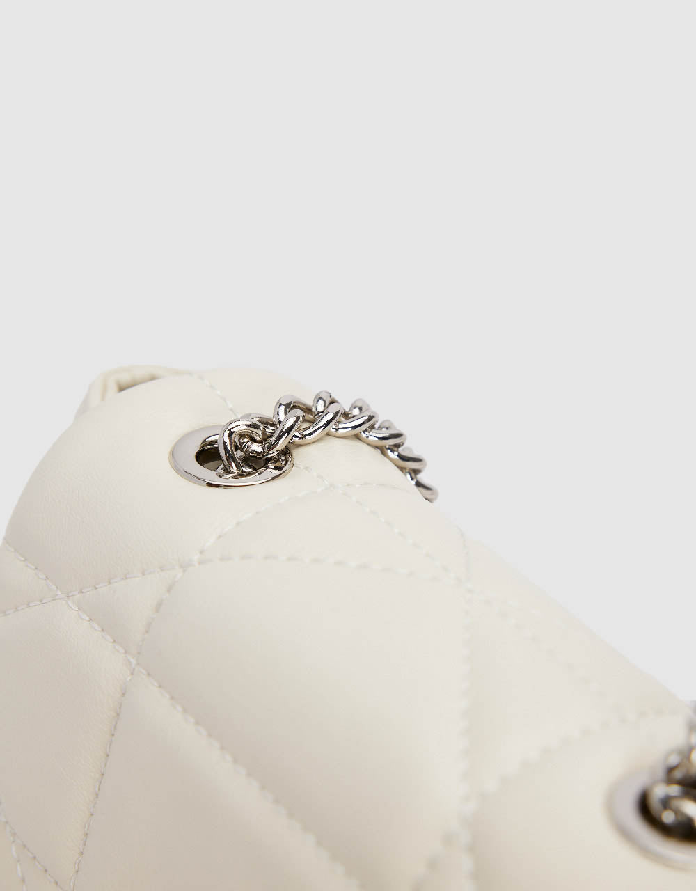 Chained Vegan Leather Shoulder Bag