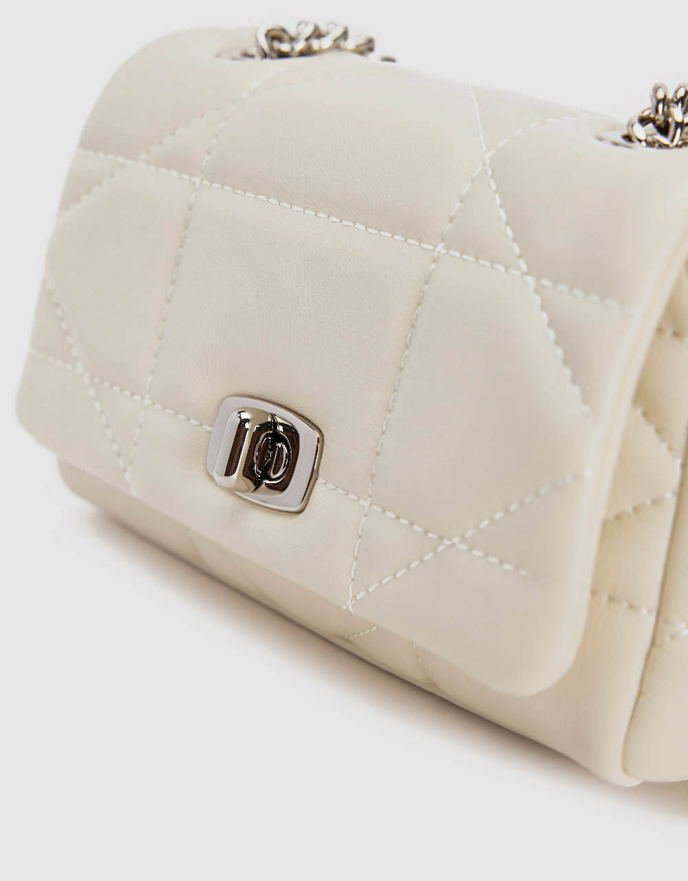 Chained Vegan Leather Shoulder Bag