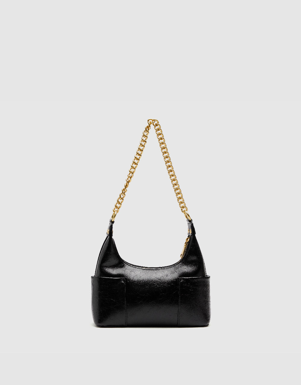 Chained Vegan Leather Shoulder Bag