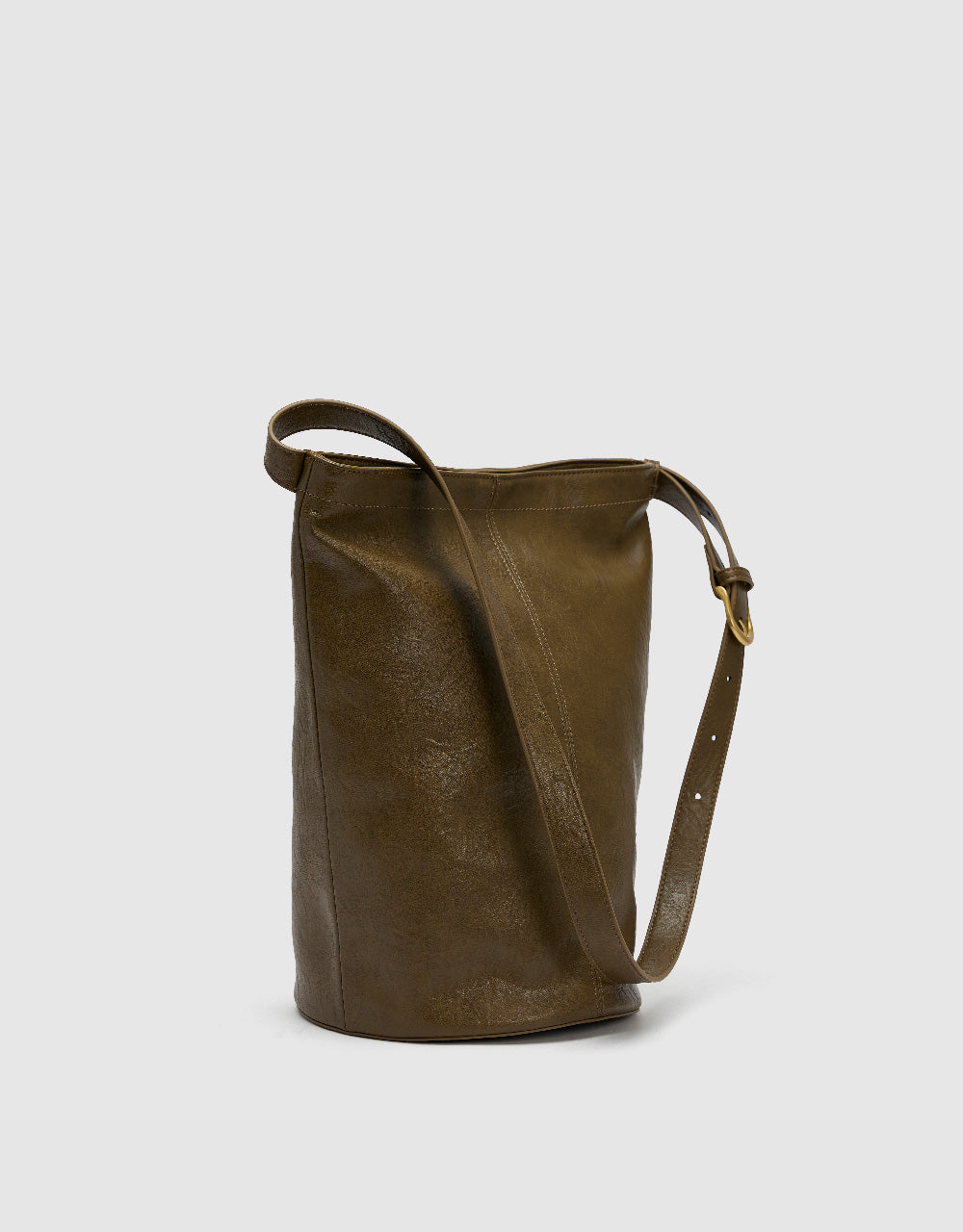 Vegan Leather Bucket Bag