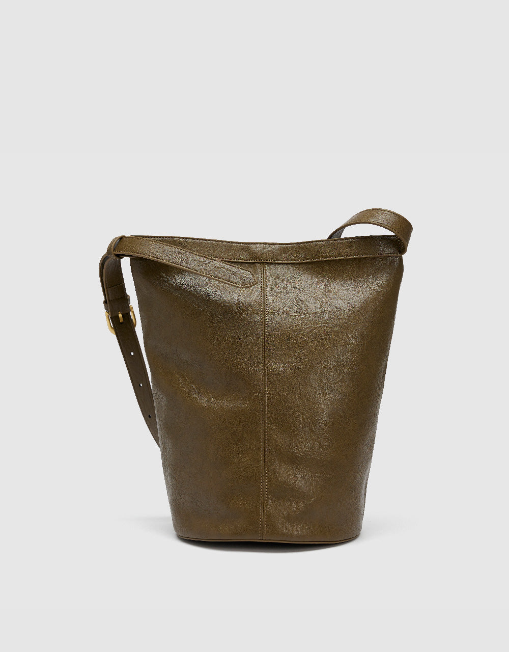 Vegan Leather Bucket Bag