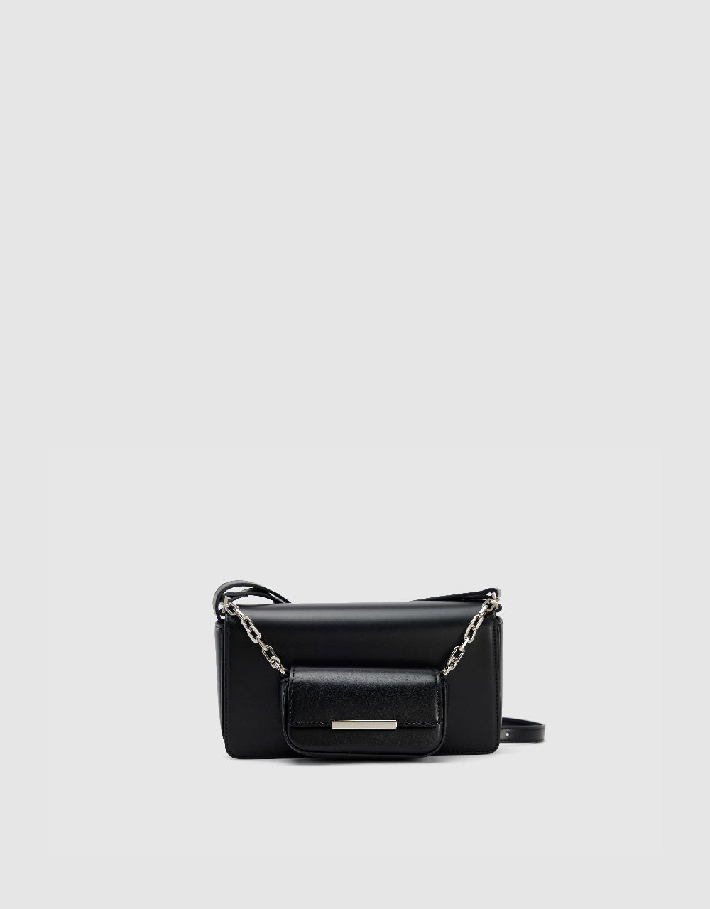 Chained Vegan Leather Shoulder Bag