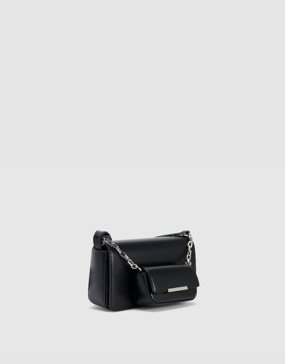 Chained Vegan Leather Shoulder Bag