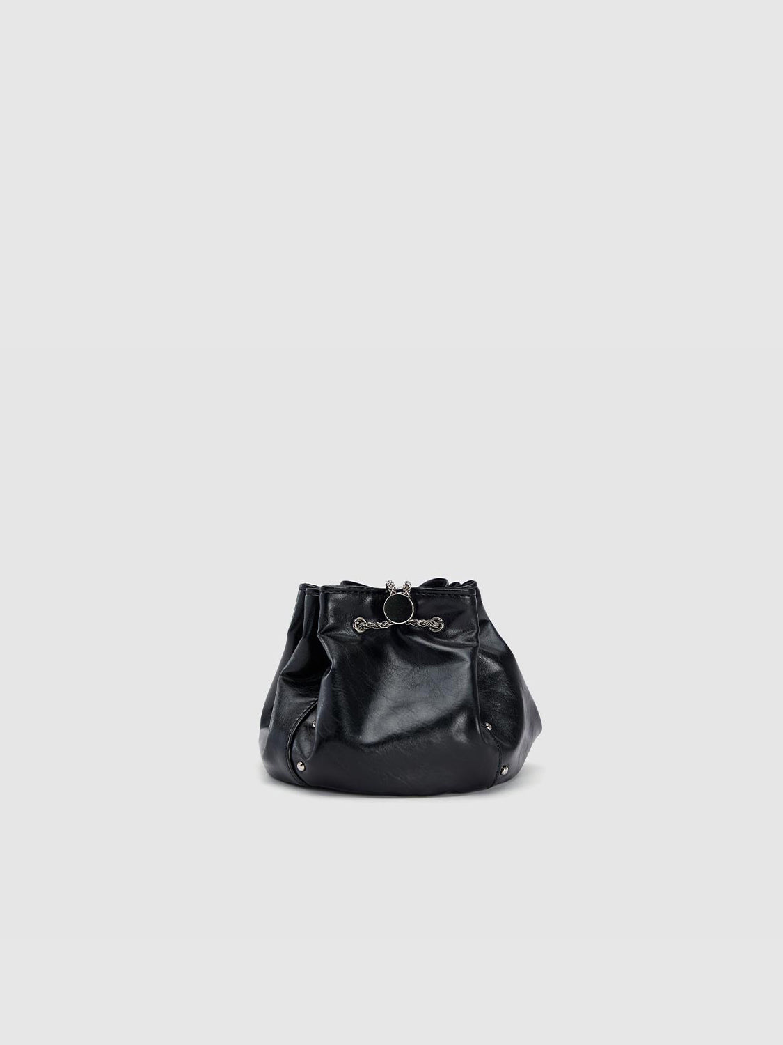 Chained Vegan Leather Shoulder Bag