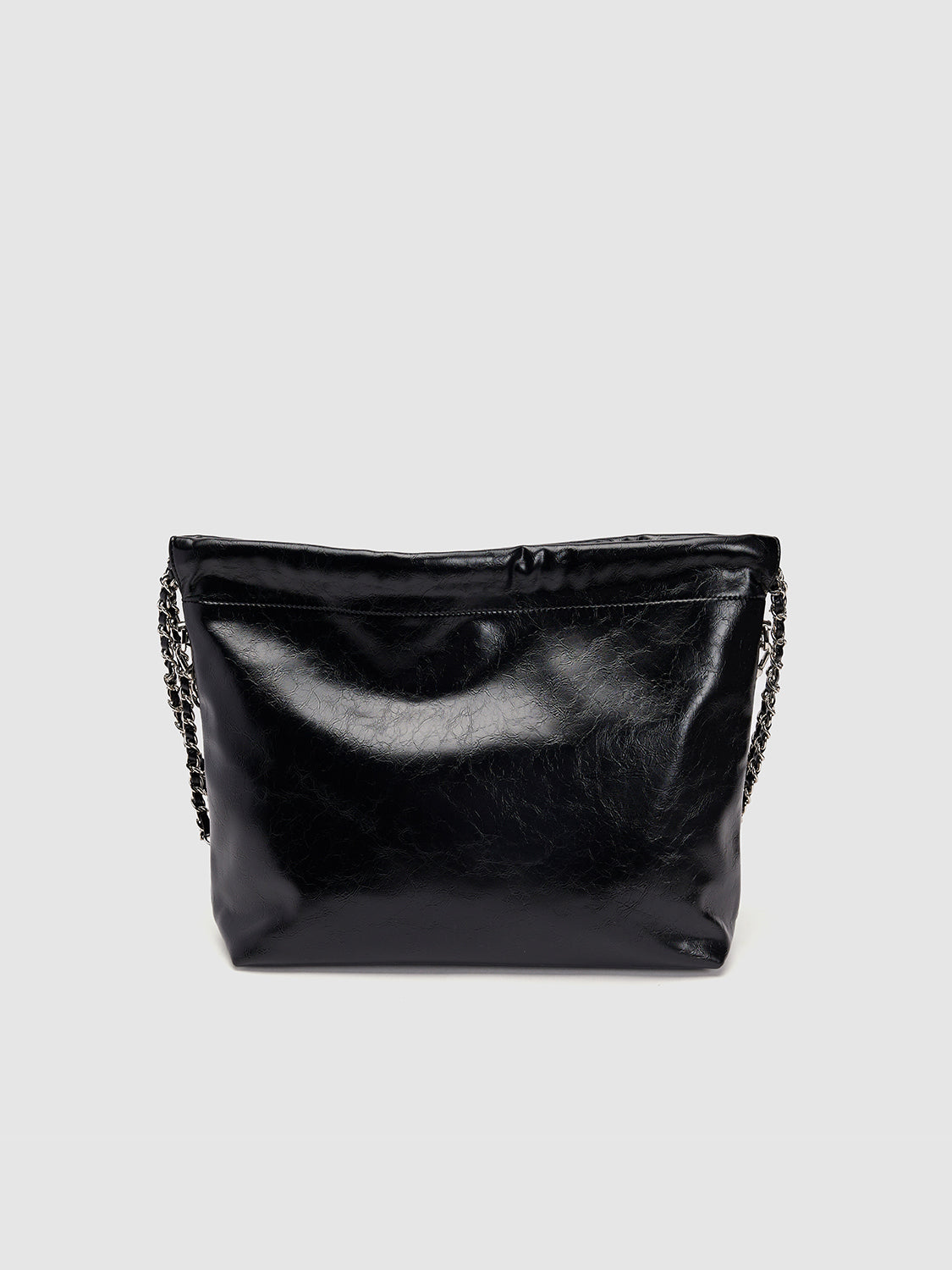 Chained Vegan Leather Shoulder Bag