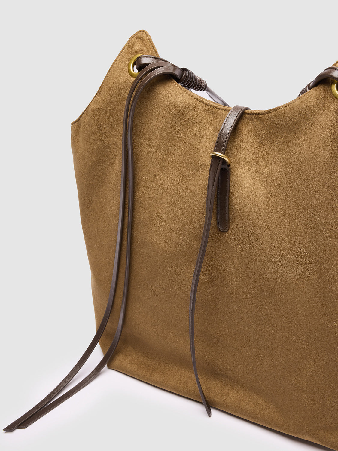String Décor Large Shoulder Bag