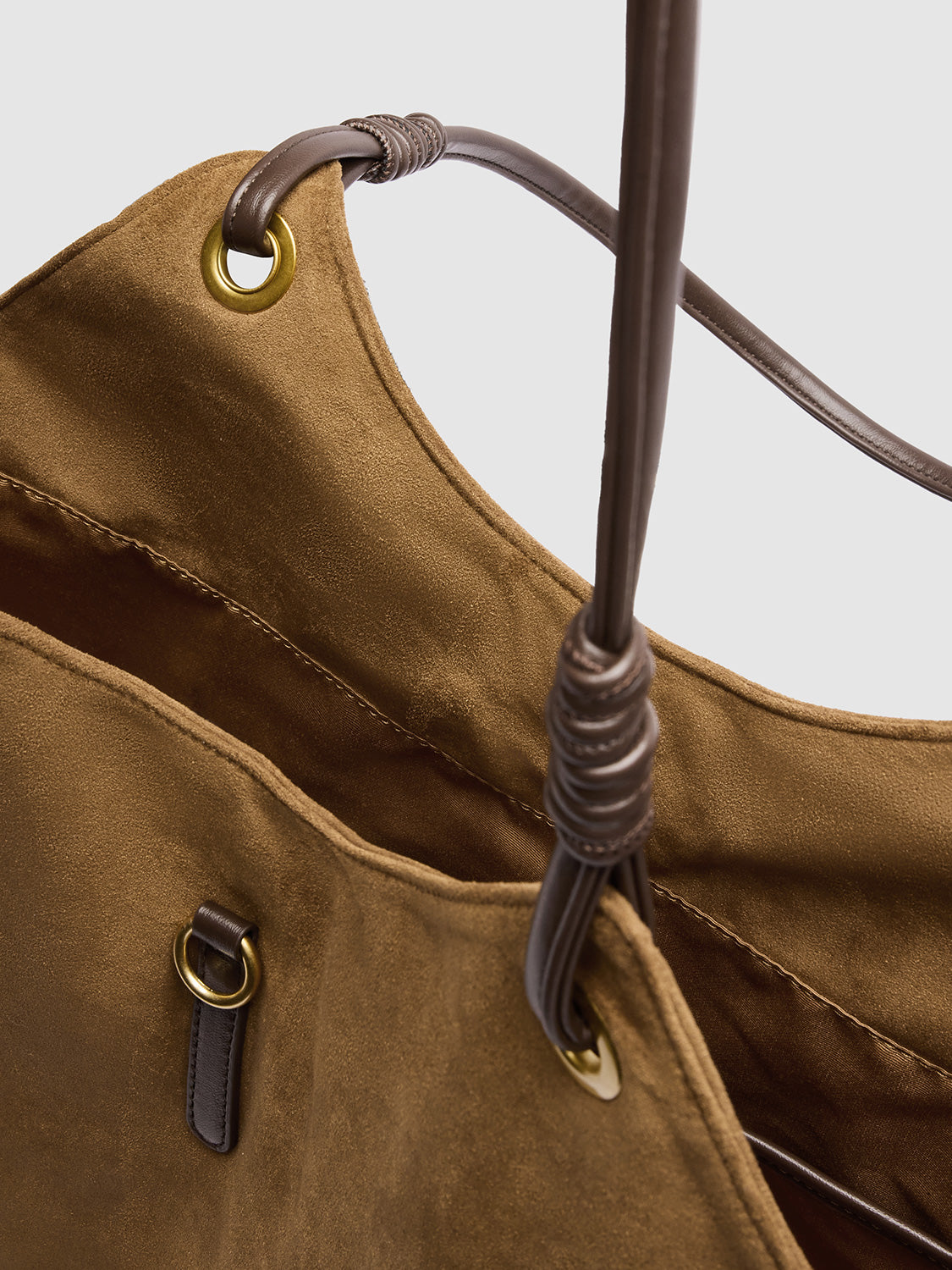 String Décor Large Shoulder Bag