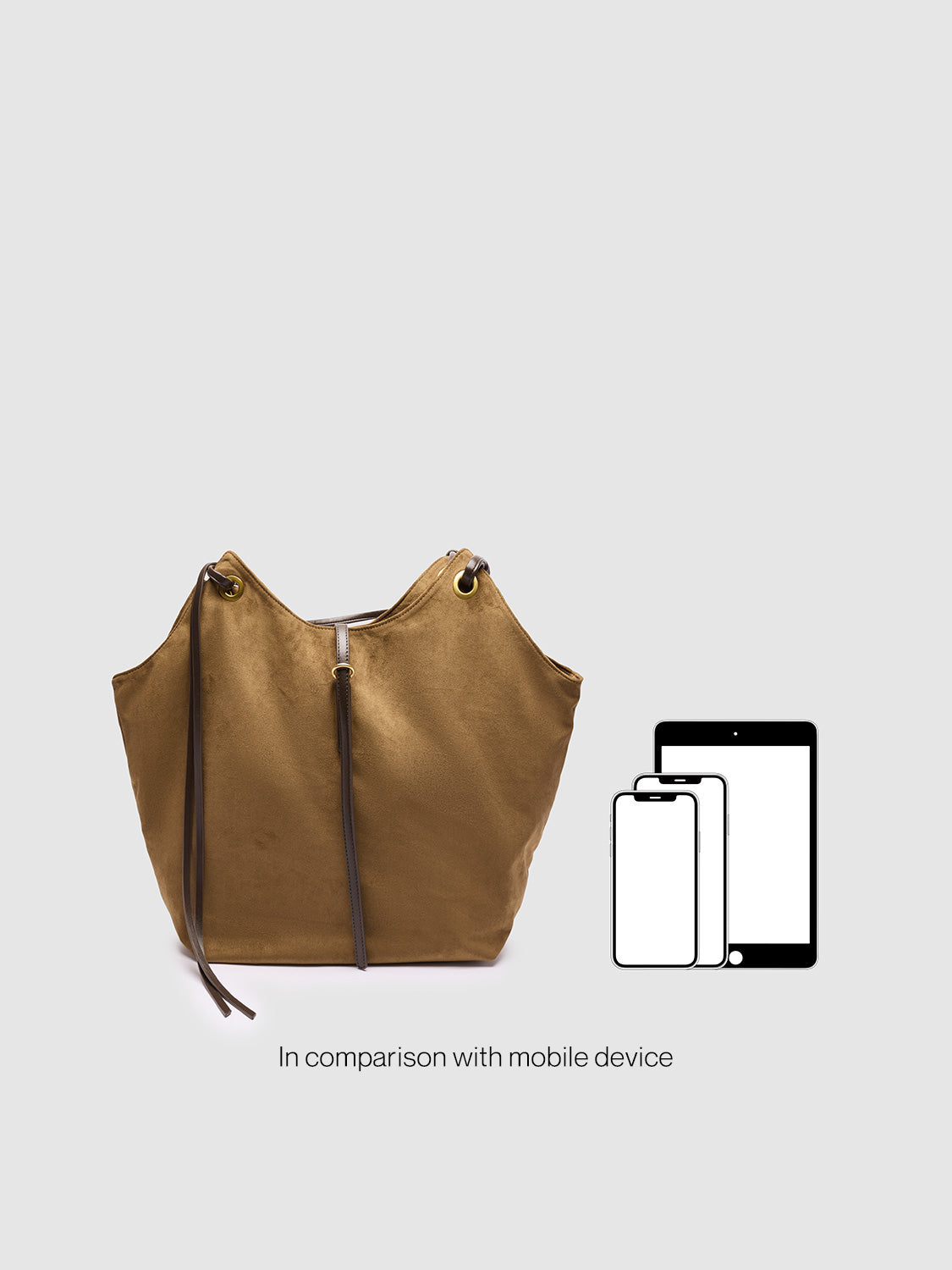 String Décor Large Shoulder Bag